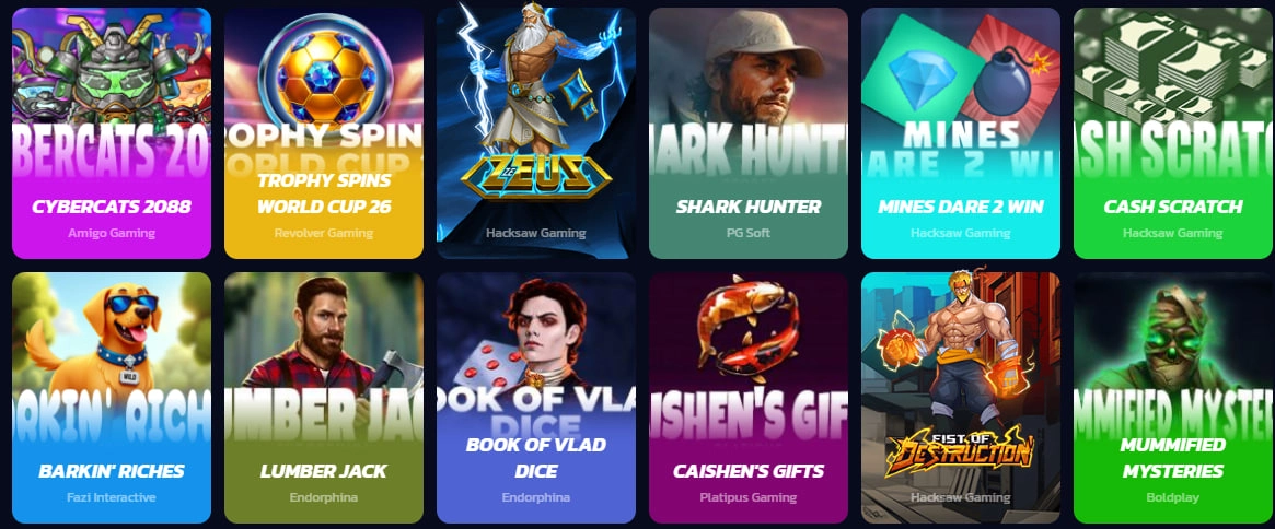 rapter casino all games