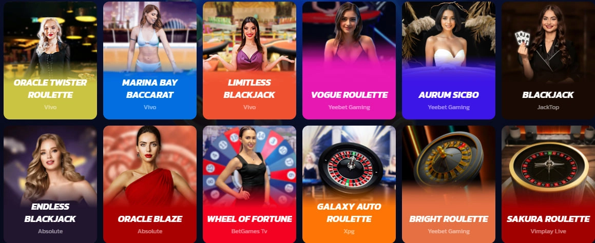 rapter casino all live games