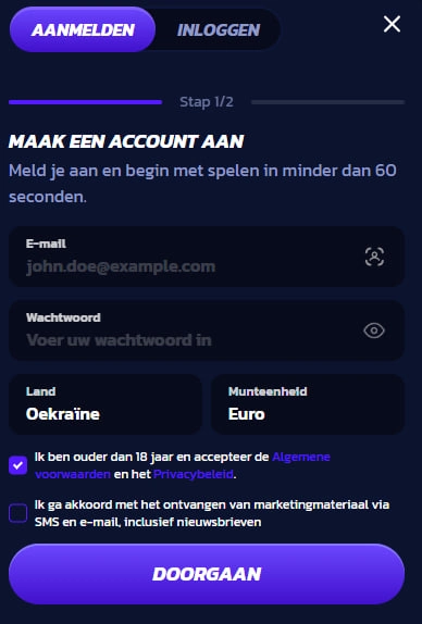 rapter casino registration